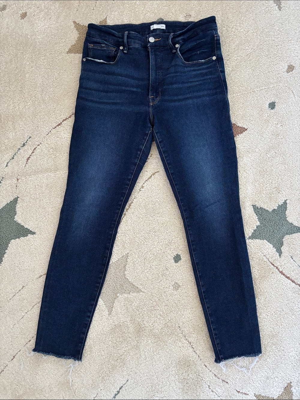Good American Dark Indigo Ankle Skinny Jeans